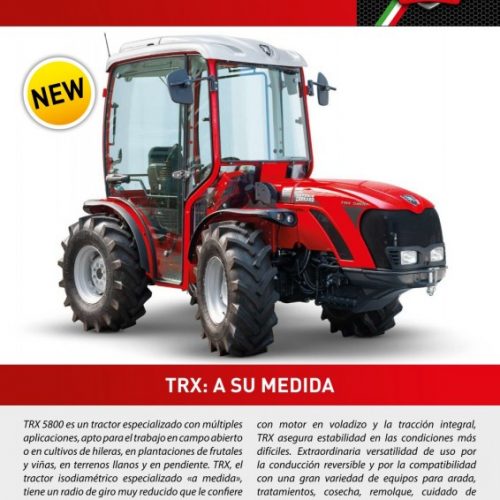 Nuevo modelo TRX 5800 de Antonio Carraro