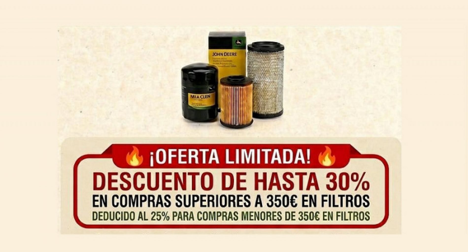 Promoción exclusiva de repuestos y filtros
