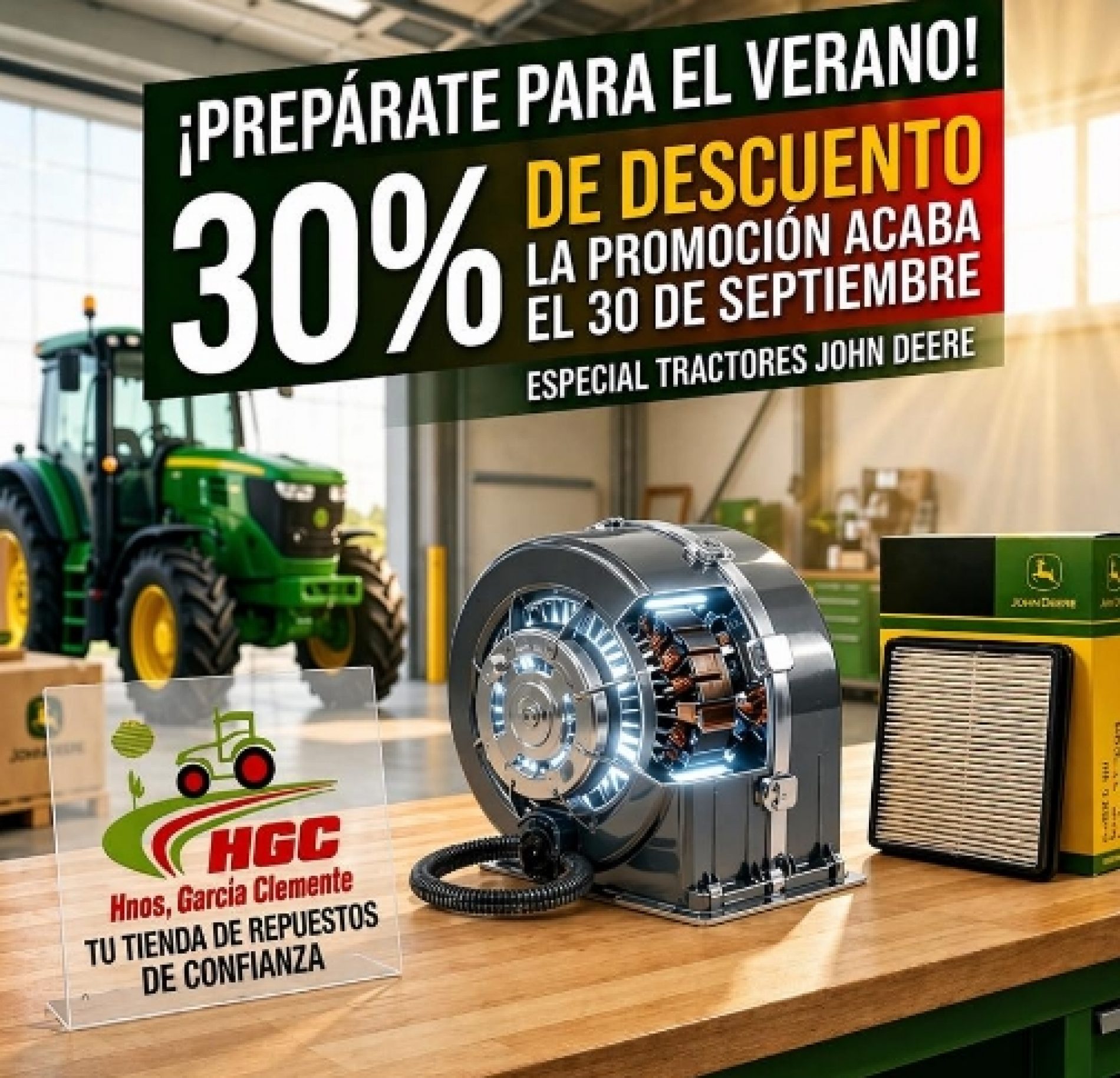 Promoción en sopladores y filtros de aire acondicionado